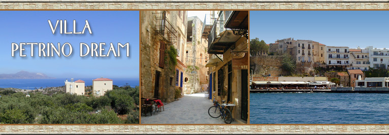 crete holiday villa: villa petrino dream collage